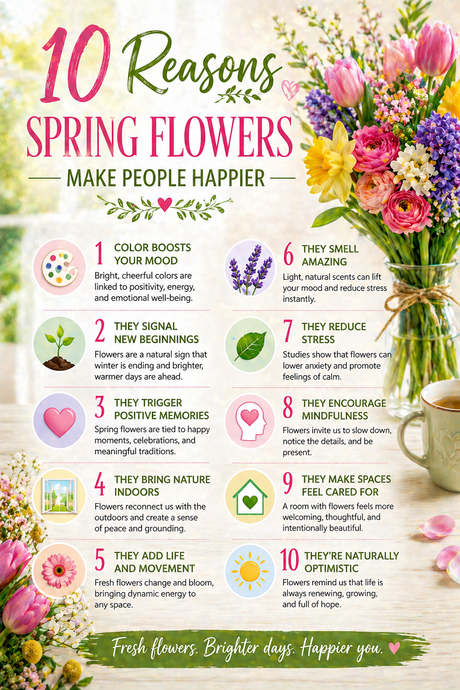 10 Reasons Spring Flowers Make People Happier