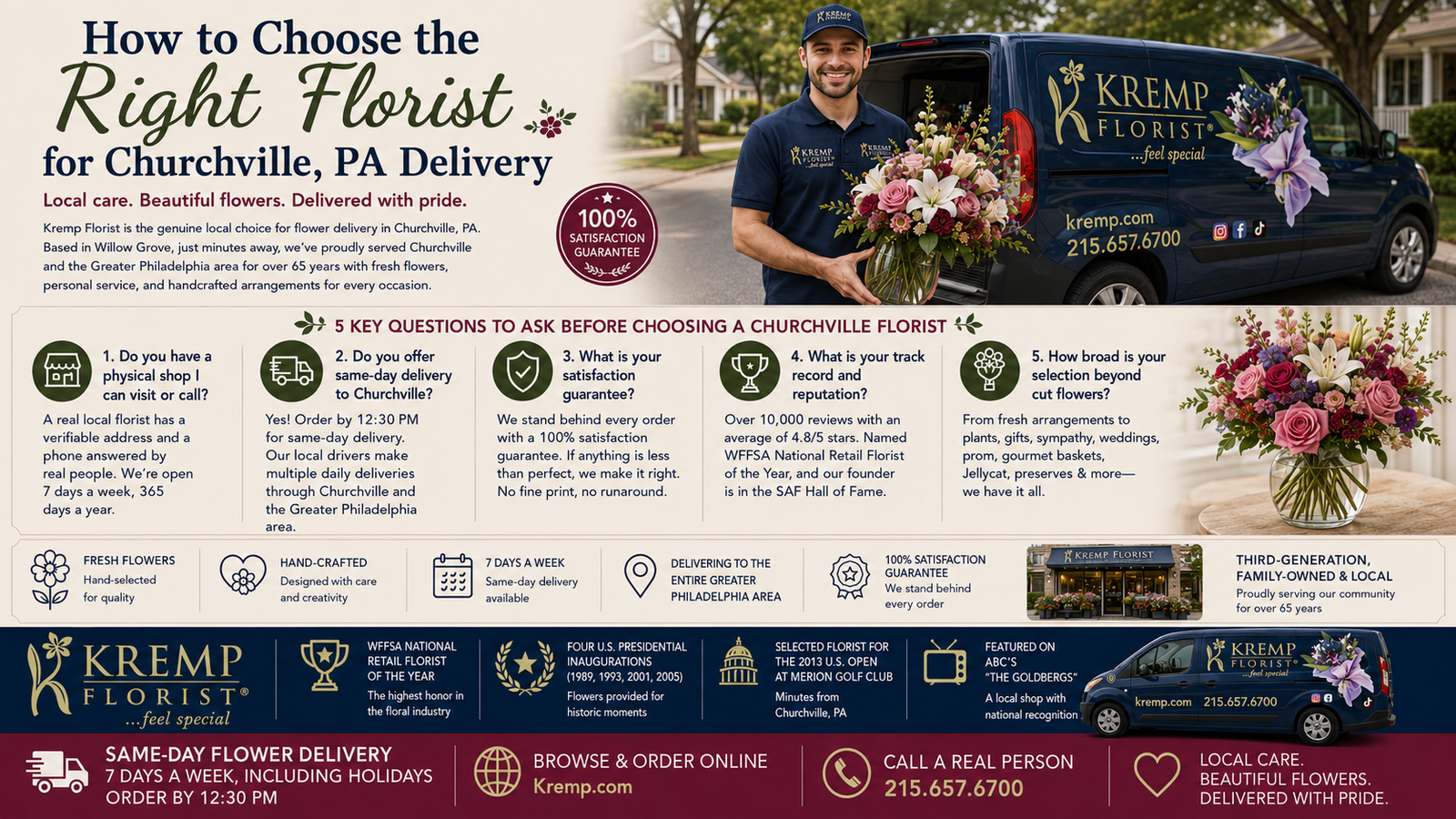 Best Flower Delivery in Churchville, PA | Kremp Florist