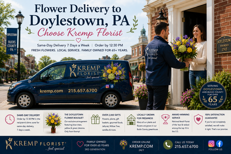 Flower Delivery to Doylestown, PA – Choose Kremp Florist