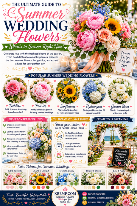 The Ultimate Guide to Summer Wedding Flowers: What's in Season Right Now