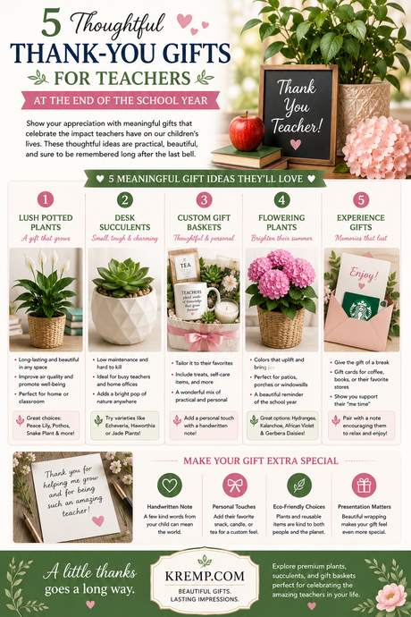5 Thoughtful Thank-You Gifts for Teachers at the End of the School Year