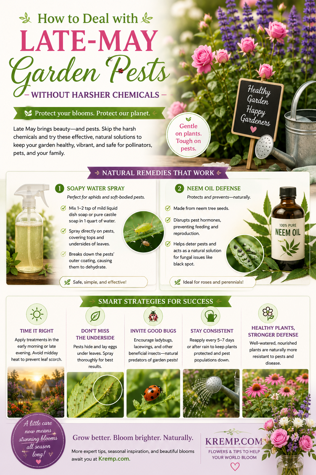 How to Deal with Late-May Garden Pests Without Harsher Chemicals