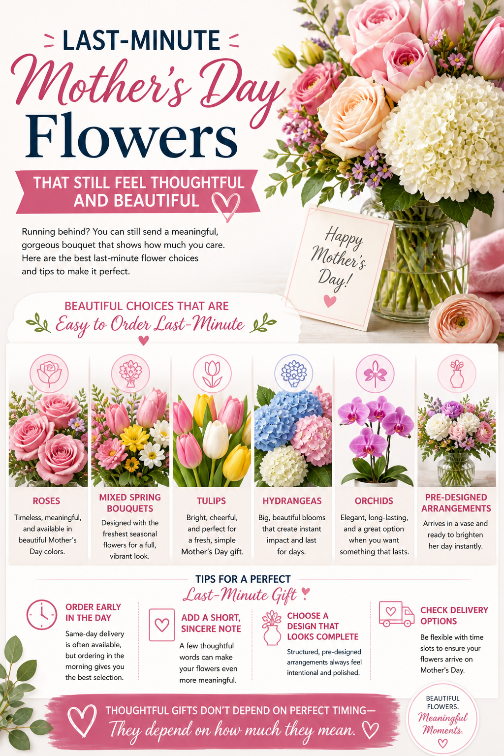 Last-Minute Mother’s Day Flowers That Still Feel Thoughtful and Beautiful