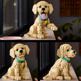 Three versions of Lego Golden Retriever Puppy