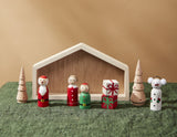 Wooden Santa Workshop Scene