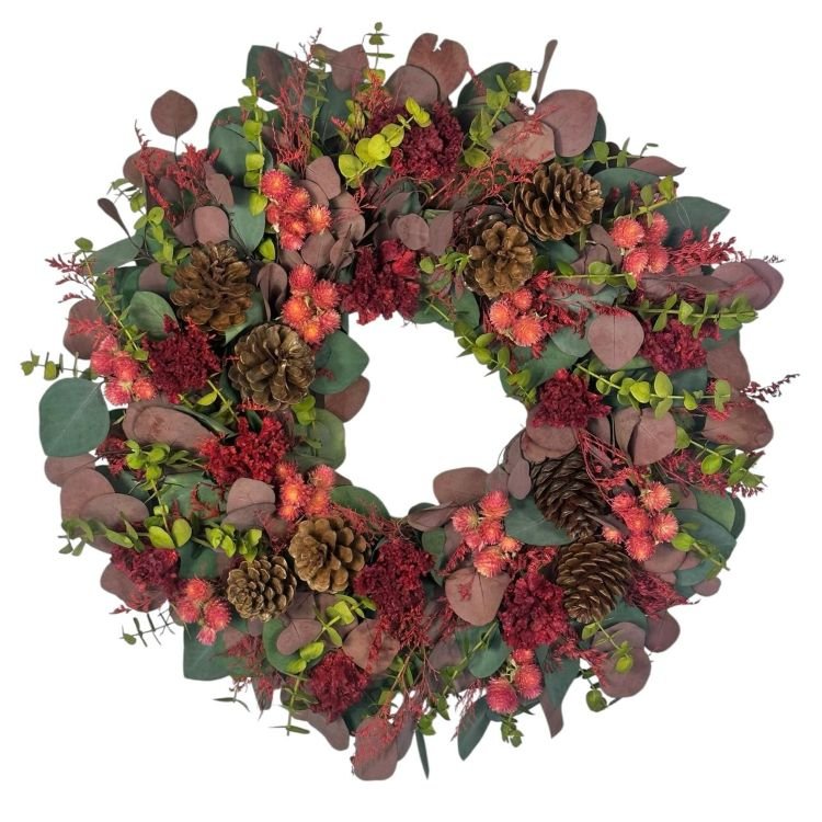Moody Red Wreath