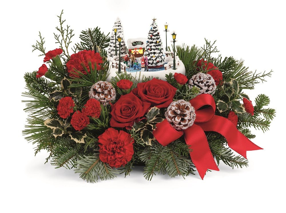 2024 Teleflora Thomas Kinkade Oh What Fun Christmas Bouquet Standard