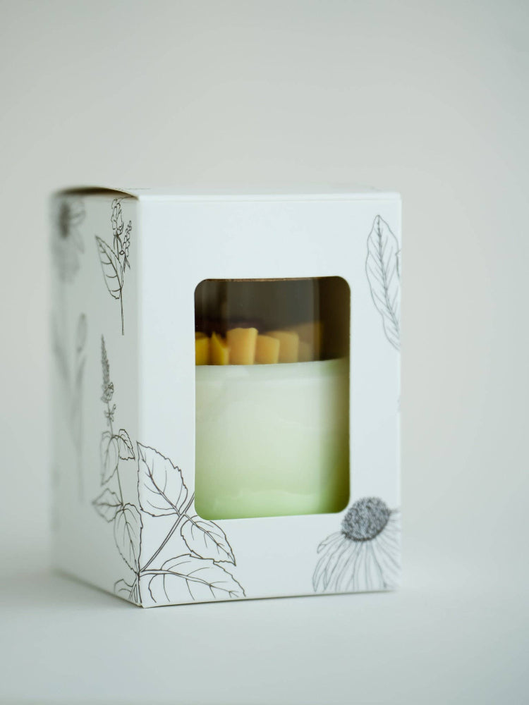 Soy sunflower candle in box
