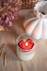 Burning Heart Peony Candle