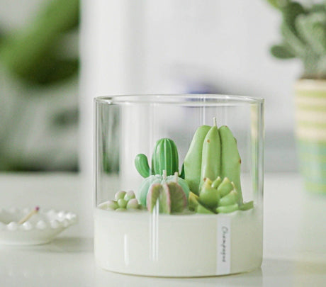 Large 3 wick terrarium candle