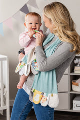 Mommy and Me Activity Scarf with baby