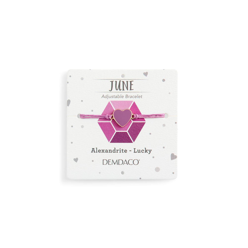 Alexandrite June birthstone bracelet