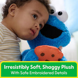 Child with Cookie Monster Plush