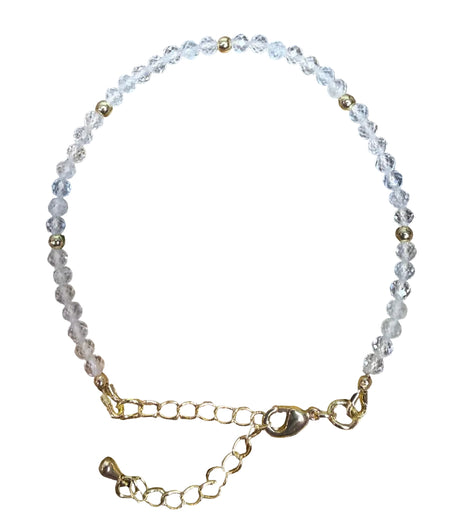 April Birthstone Bracelet - White Topaz