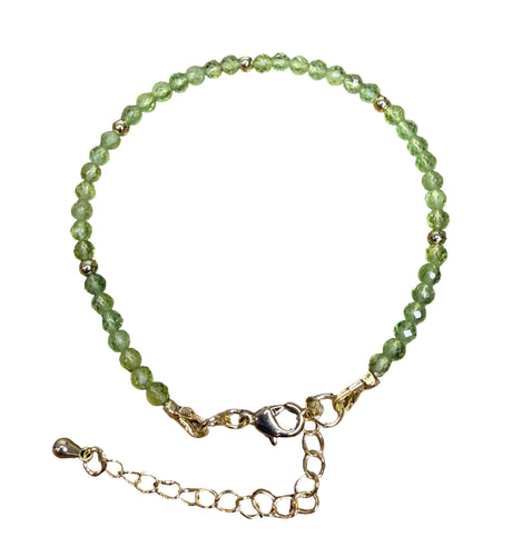 August Birthstone Bracelet - Peridot