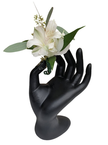 Cherish Boutonniere - White