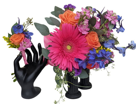 Bright Flower Prom Flower Package - Deluxe
