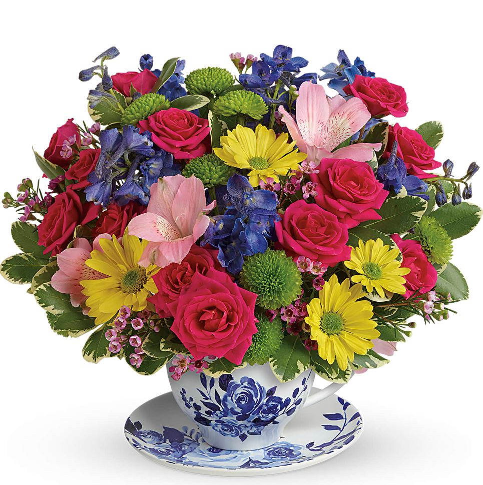 Teleflora Dutch Garden Teacup - Premium