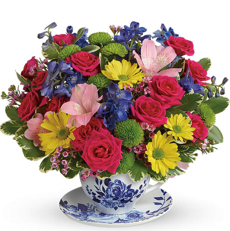 Teleflora Dutch Garden Teacup - Premium