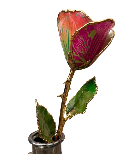 Gold Dipped Wicked Floral Garden Rose