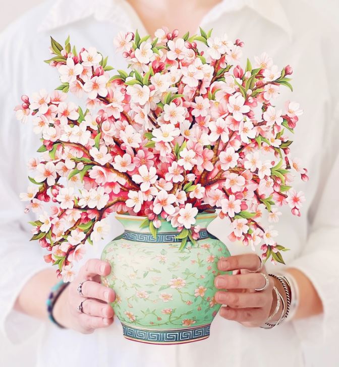 Japanese Cherry Blossoms 3D Pop-up Card