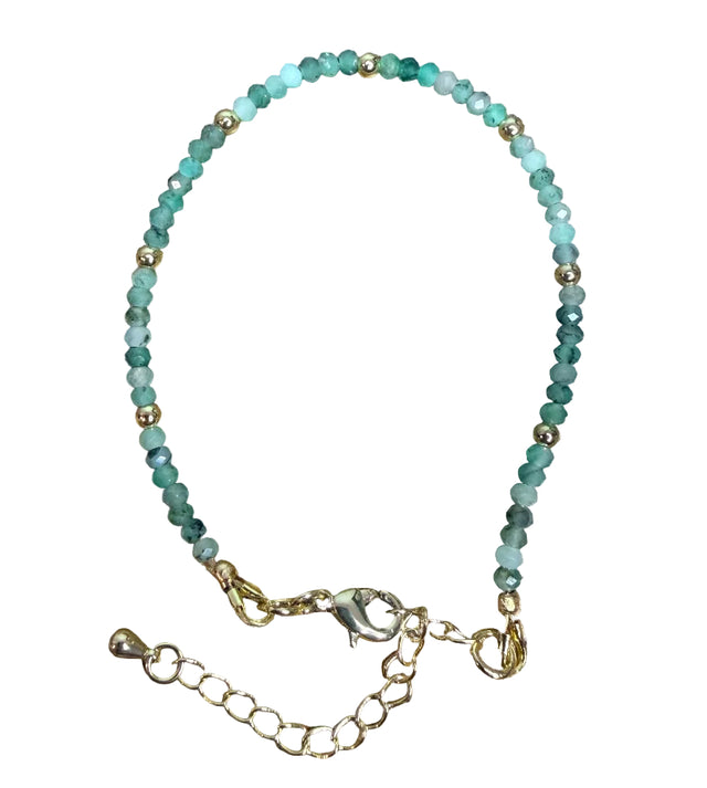 May Birthstone Bracelet - Emerald
