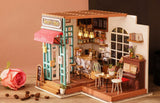 DIY 3d wooden coffee shop puzzle