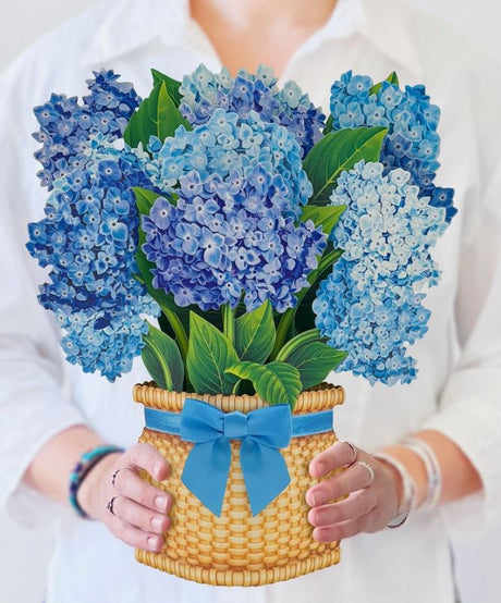 Nantucket Hydrangeas 3D Pop-Up Card