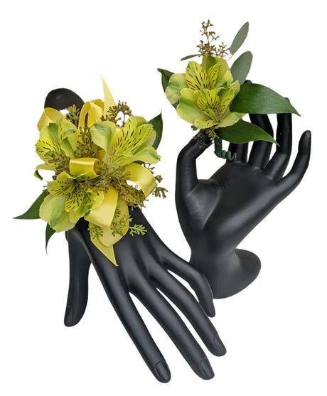 Cherish Prom Flower Package - Yellow