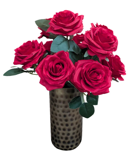 Silk Red Rose Bouquet