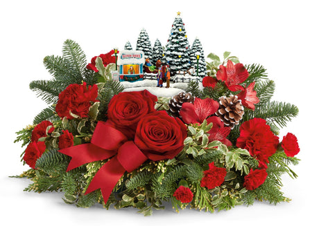 Teleflora Thomas Kinkade Charming Sleigh Bouquet - Standard