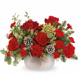 Teleflora Holly Season Centerpiece - Deluxe