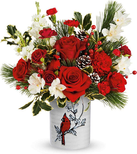 Teleflora Woodland Cardinal Bouquet - Deluxe