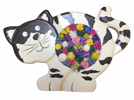 Tuxedo Cat Forever Flowers