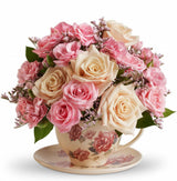 Teleflora Victorian Teacup - Deluxe