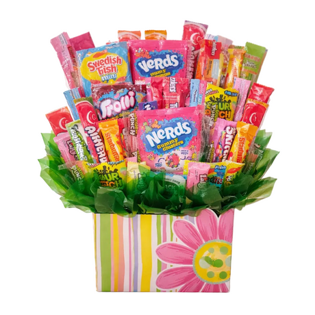 Sour Tart Taffy Candy Bouquet