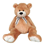 Big old teddy bear with bow