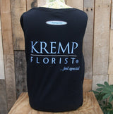Mens Kremp Florist Long Sleeved Black Shirt Back