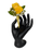 Double Rose Boutonniere - Yellow