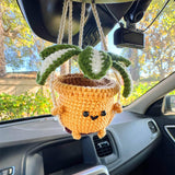 Hanging Crochet Plant for Car