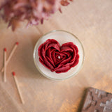 Heart Peony Candle