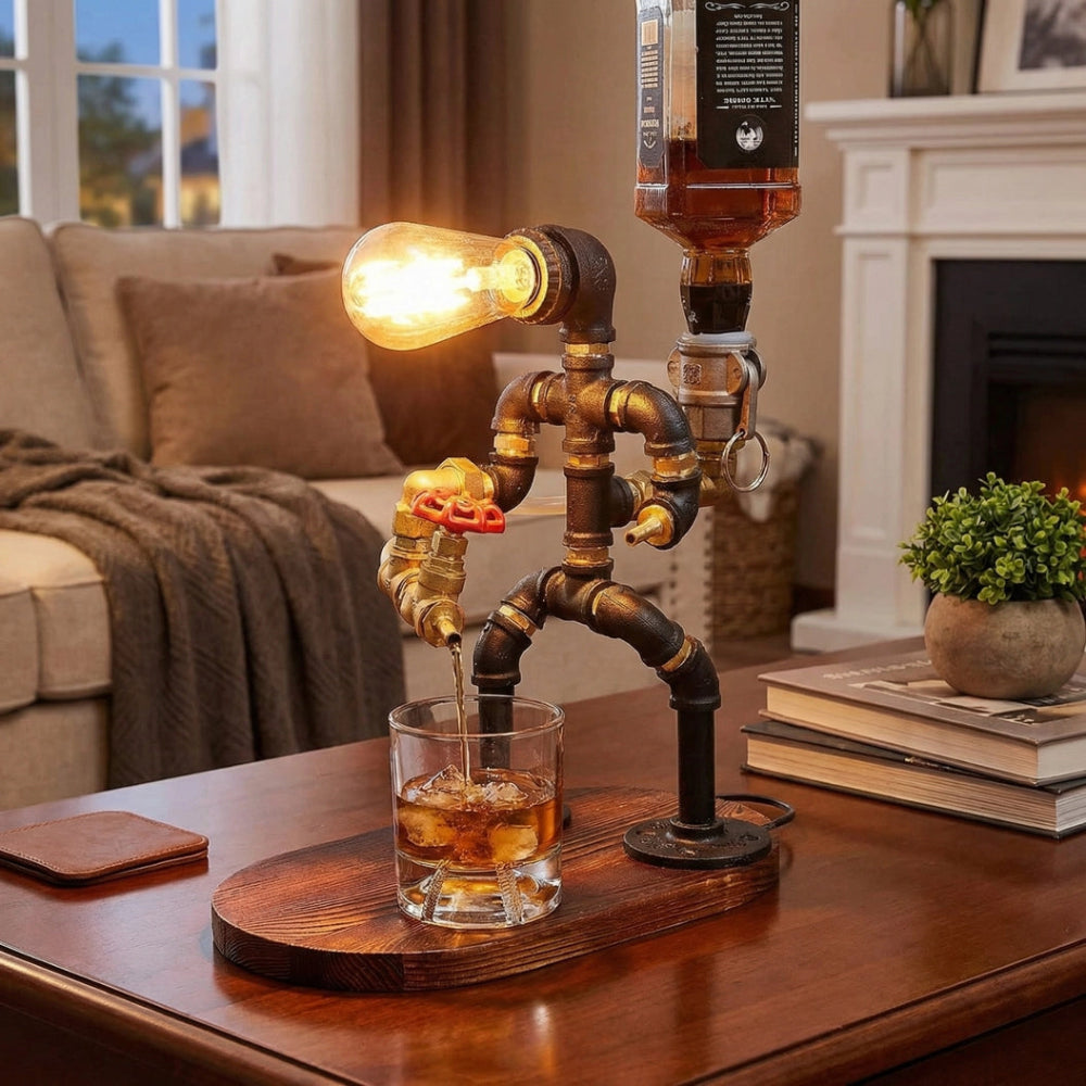 Steampunk Robot Liquor Light Dispenser