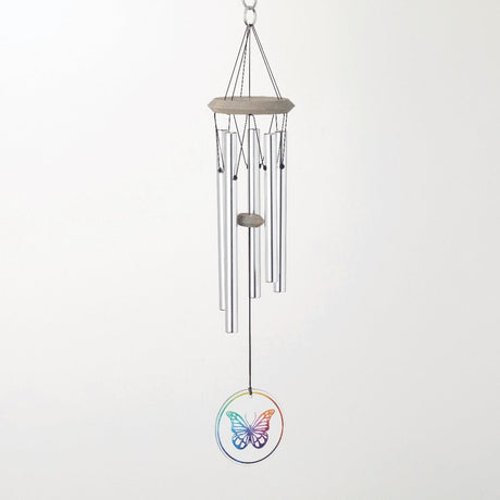 Glass Butterfly Windchime