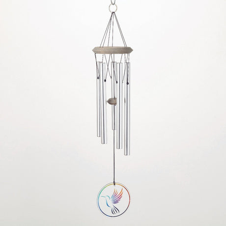 Glass Hummingbird Windchime