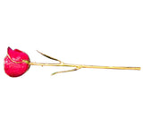 Gold Dipped Burgundy Rose