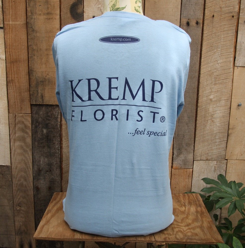 Kremp Florist Long Sleeved Blue Shirt Back