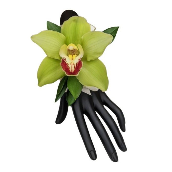 Mink Elegance Corsage - Green Orchid