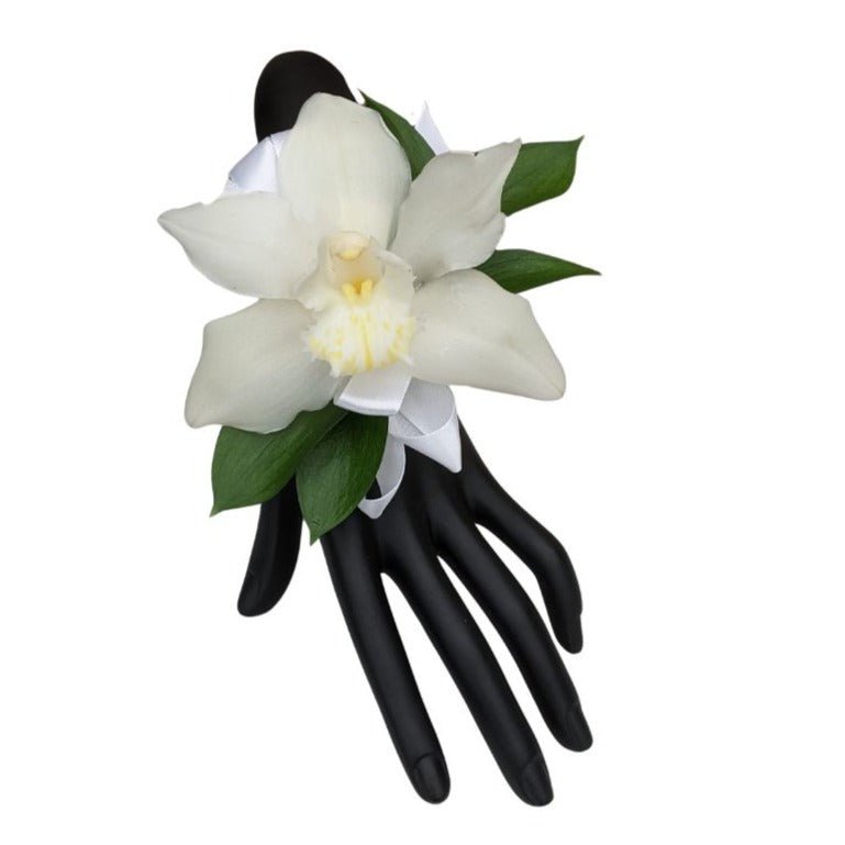 Mink Elegance Corsage - White Orchid